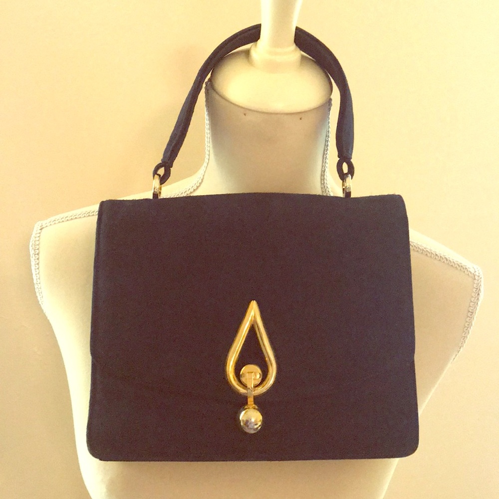 Vintage Magda Makkah in Navy Suede